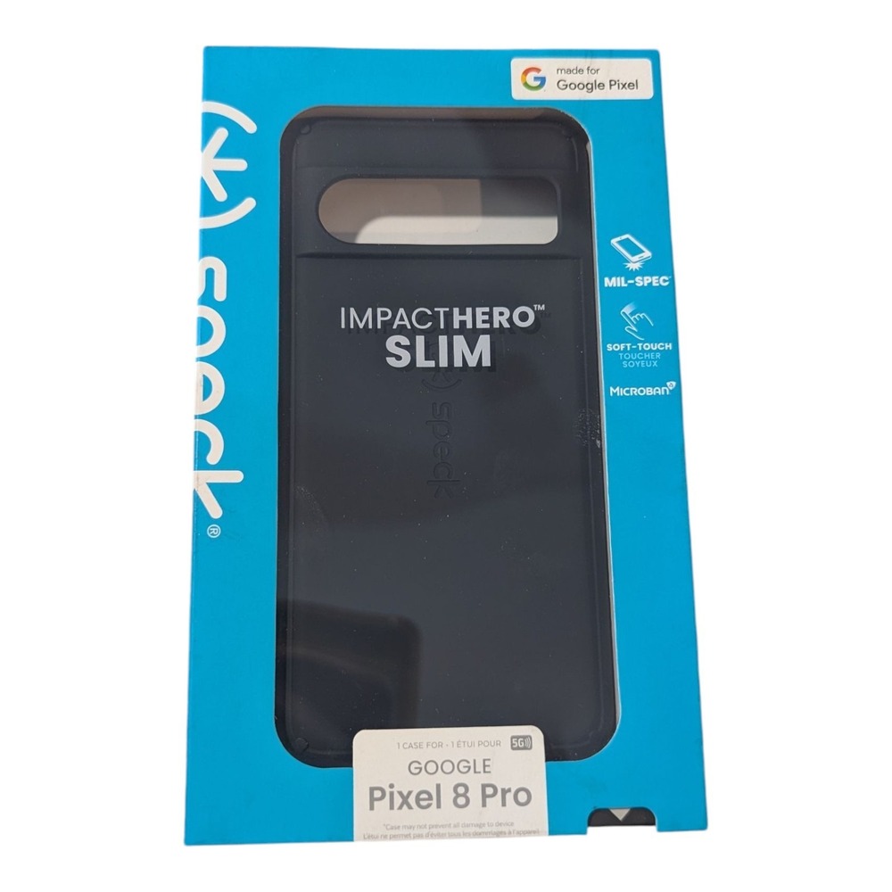B8-O Speck - ImpactHero Slim Case for Google Pixel 8 Pro - Black